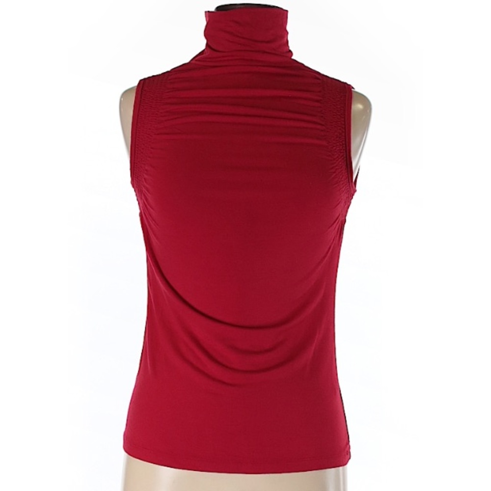 Express red sleeveless turtleneck xs